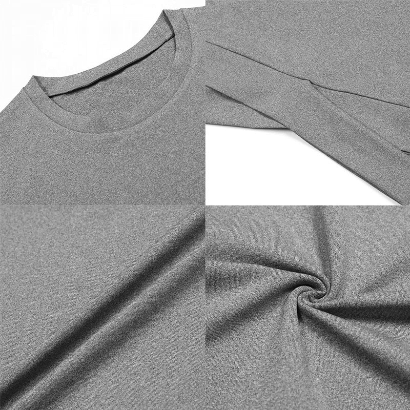 Gray long sleeves fitness top for women, slim crew neck crop top with cross waist detail, made of breathable polyester fabric for yoga.
